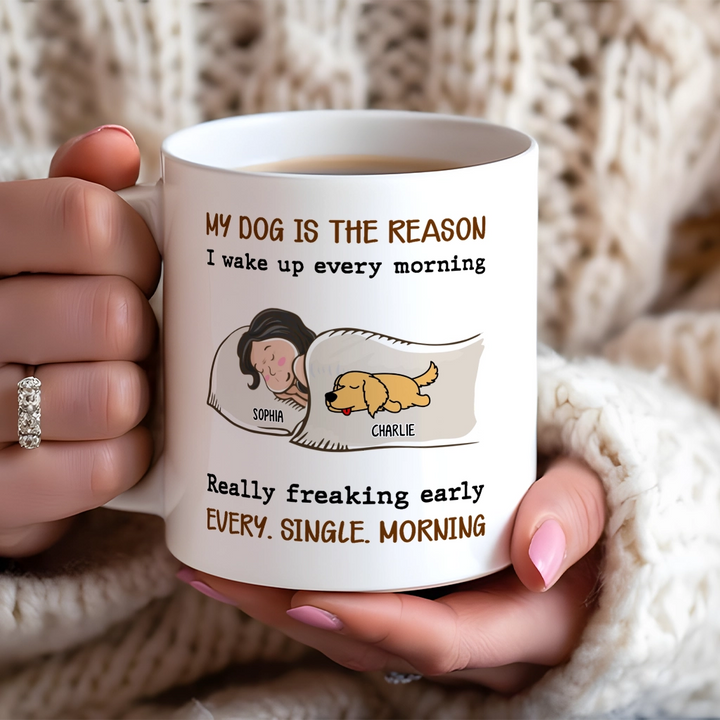 My Pet Is The Reason - Personalized Custom Coffee Mug