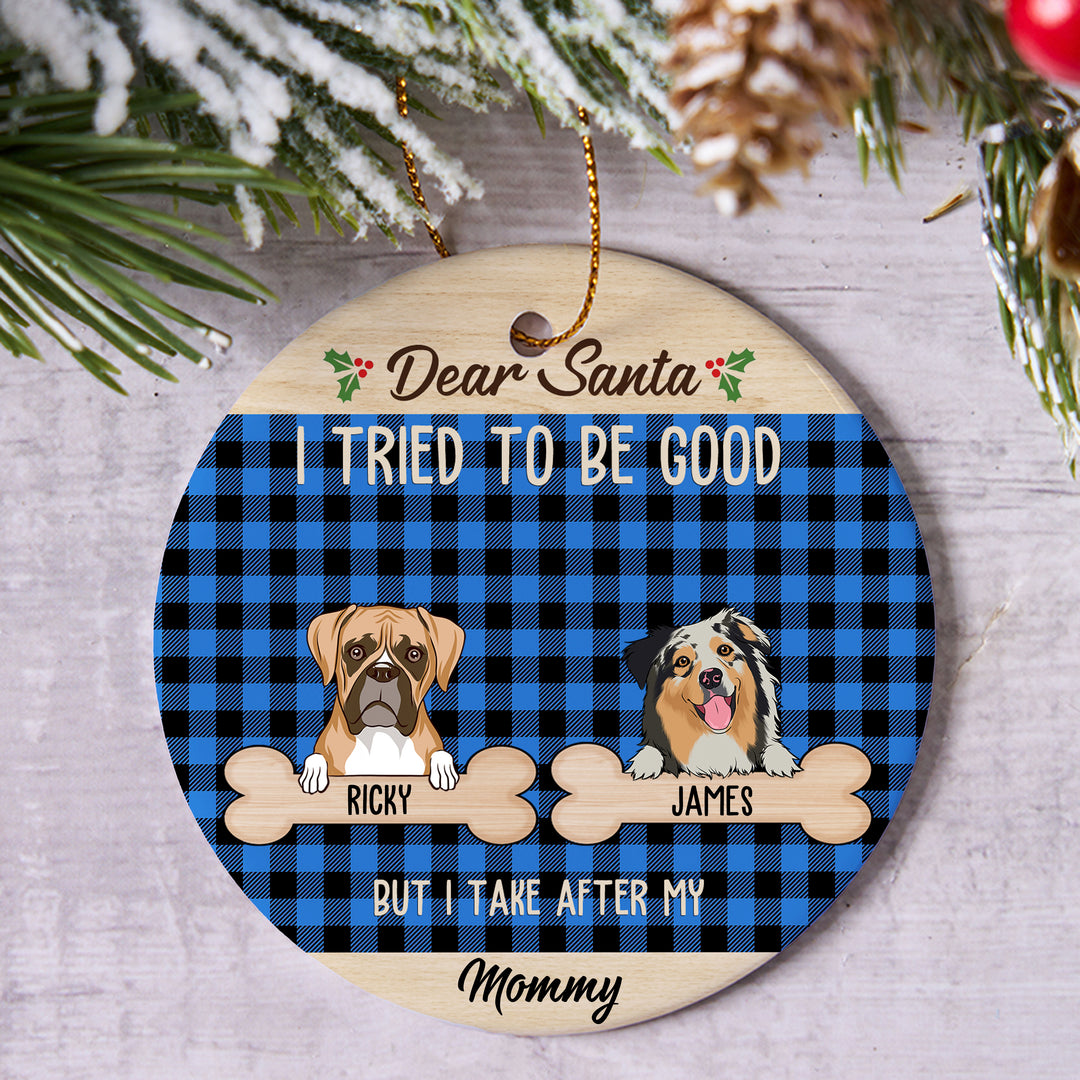 I Tried To Be Good - Personalized Christmas Ornament