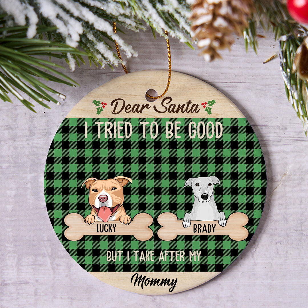 I Tried To Be Good - Personalized Christmas Ornament