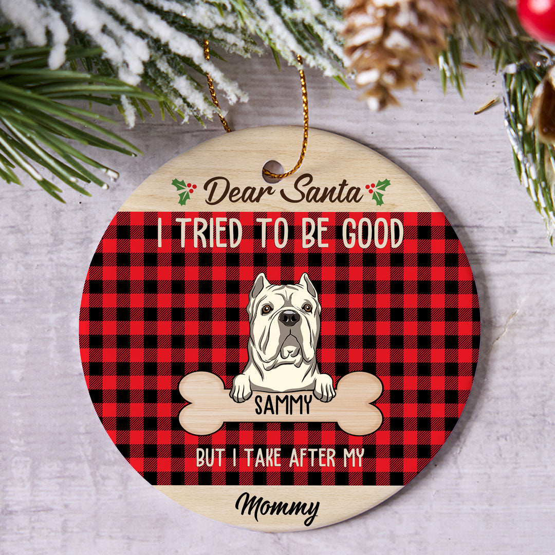 I Tried To Be Good - Personalized Christmas Ornament