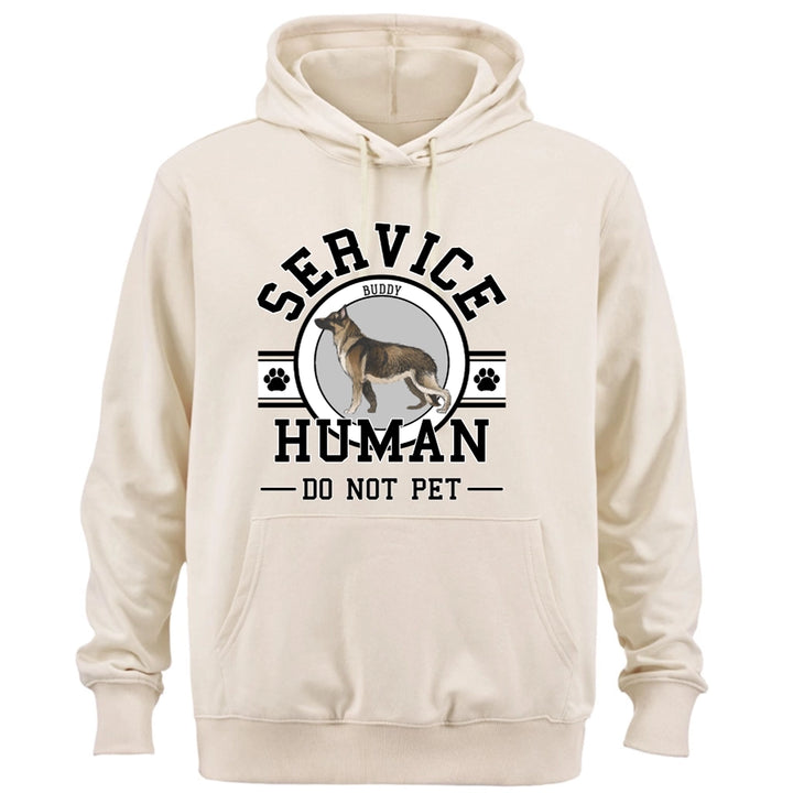 Service Human, Do Not Pet - Personalized Custom Hoodie