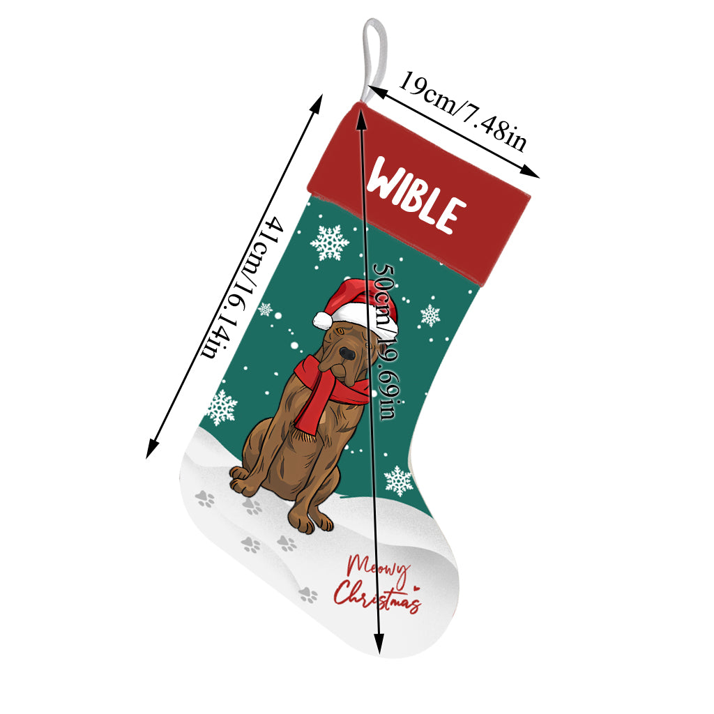 Christmas Is So Much Fun When You Are A Dog - Personalized Christmas Stocking Dogs