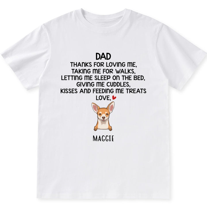 Thanks For Loving Me - Personalized Custom Unisex T-shirt