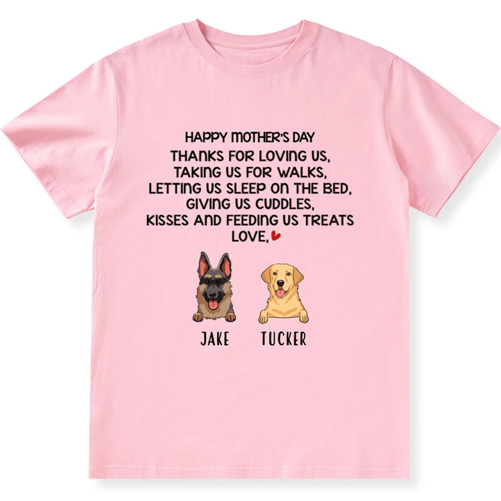 Thanks For Loving Me - Personalized Custom Unisex T-shirt