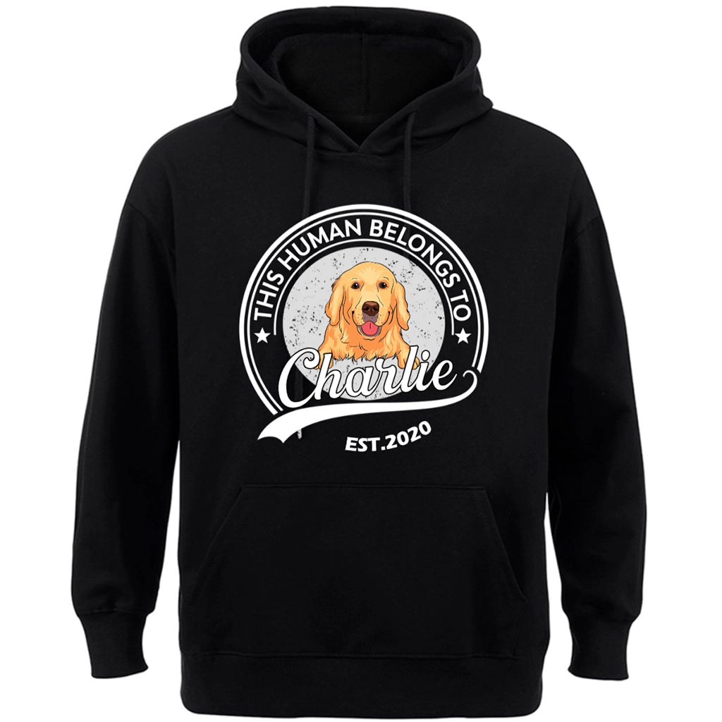 This Human Belongs To - Personalized Custom Hoodie