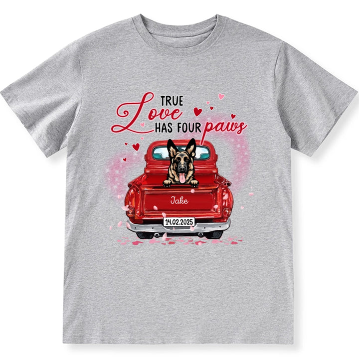 Valentine Is Better With Dog - Personalized Custom Unisex T-shirt